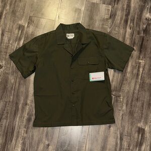 Men's Green Short Sleeve Shirt